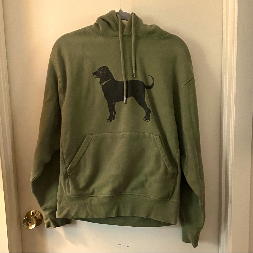 Men’s Black Dog Hooded Sweatshirt